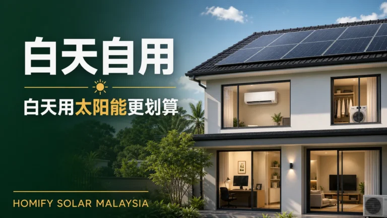 马来西亚太阳能住家在白天安排家电用电