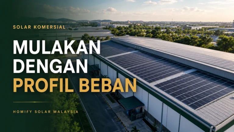 Solar bumbung kilang Malaysia dirancang mengikut profil beban komersial