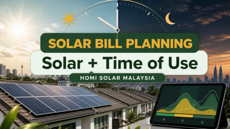 HOMI Solar Malaysia guide to rooftop solar and TNB Time-of-Use bill planning