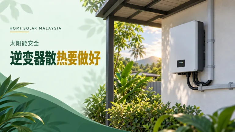 AI生成编辑插图，说明太阳能逆变器通风与安全观察