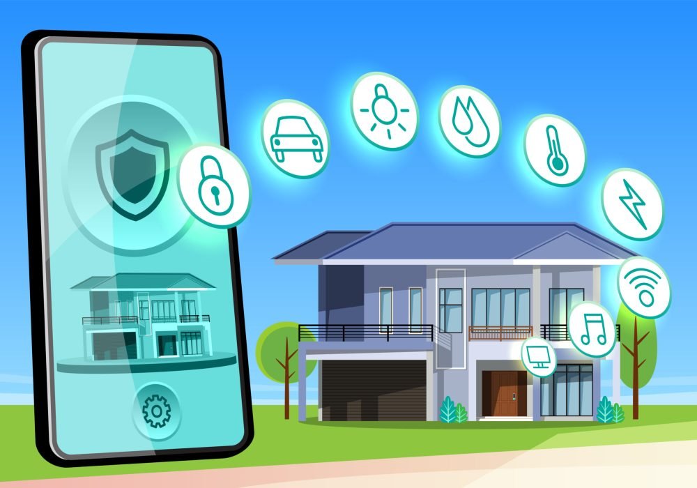 Internet of things (IoT) smart connection and control device in Internet of things (IoT) smart connection and control device in network of industry and resident anywhere, anytime, anybody and any business with internet. It technology for futuristic of the world