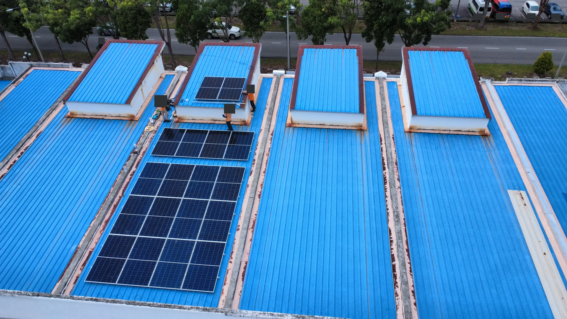 Metal Roof Solar Installation, project record 1